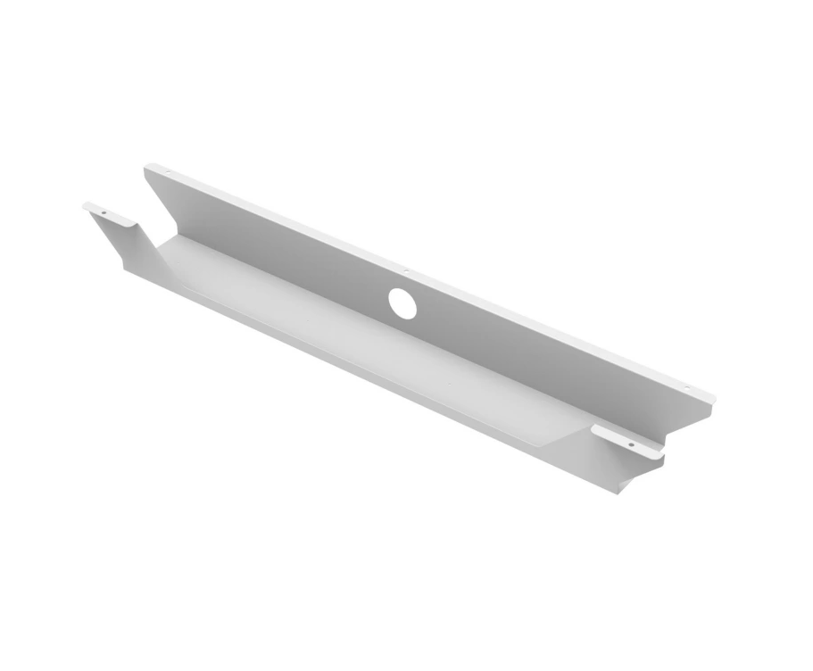 Goulotte organisateur de câbles L. 98 cm Blanc