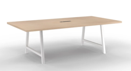 Table de réunion - 240x120cm - Pieds Blanc