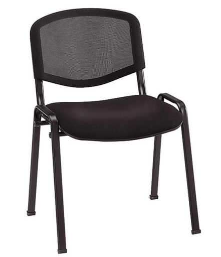 Chaise de réunion & réception First Maille Noir