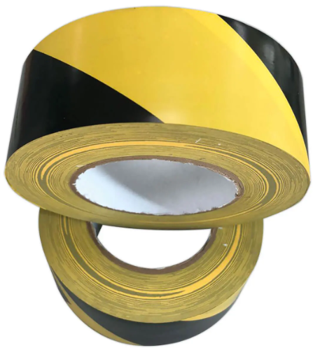 Adhésif de marquage - 50 mm x 66 m - Jaune et noir