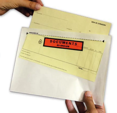 Pochettes adhésives 'Documents ci-inclus'