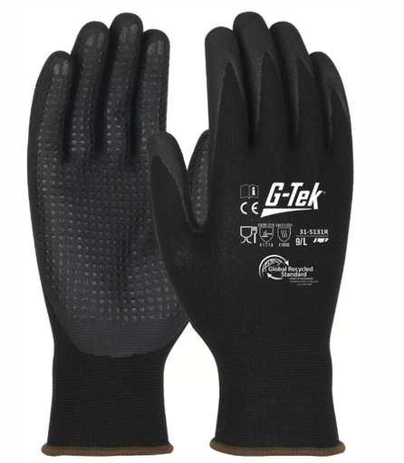 Gants mousse nitrile tactiles G-Tek­ 3RX Pip [Lot de 12 paires]