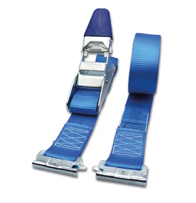 Sangle d'arrimage 50mm tendeur à levier ancrage à poussoir [Lot de 10 sangles]