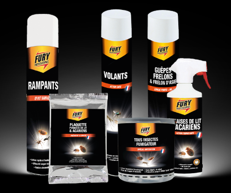 Spray insecticide 400 ml Fury tous volants