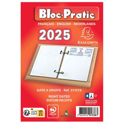 Bloc-éphéméride 2025