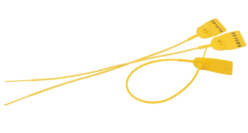 Scellé de sécurité à tige crantée - JAUNE