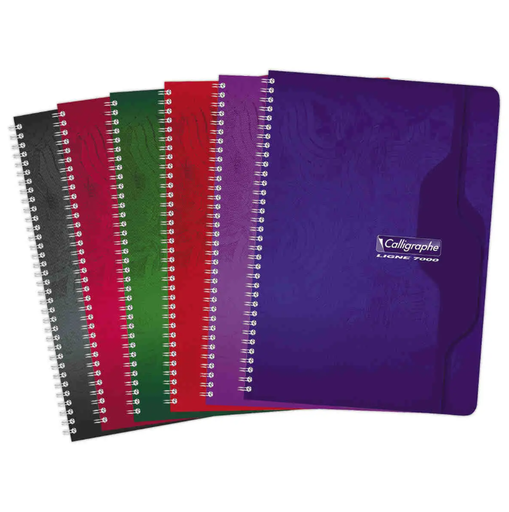 Cahier spirale 70g. A4. 5x5. 100 pages [LOT DE 5]