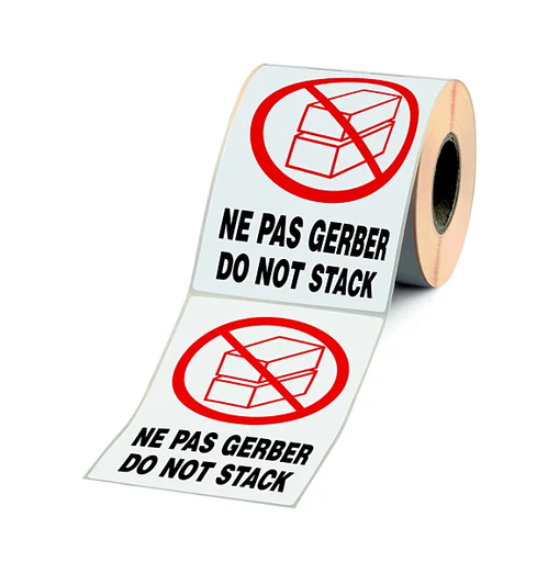 Etiquettes adhesive pré-imprimée "NE PAS GERBER" [LOT DE 1000]