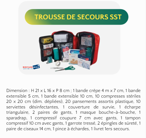 Trousse de secours SST