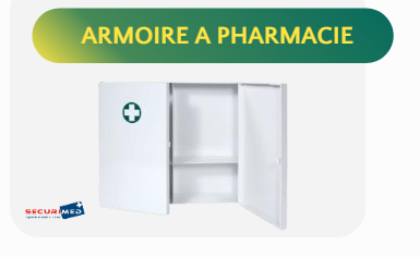 Armoire à pharmacie 2 portes blanche (VIDE)