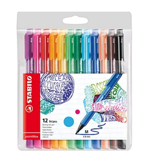 12 Stylos-feutres STABILO
