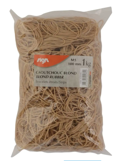 Sachet 100 g, 18 élastiques larges 150x10 mm [LOT DE 3]